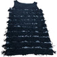 UK12 Women's Black Sequin Fringe Dress Party Wear