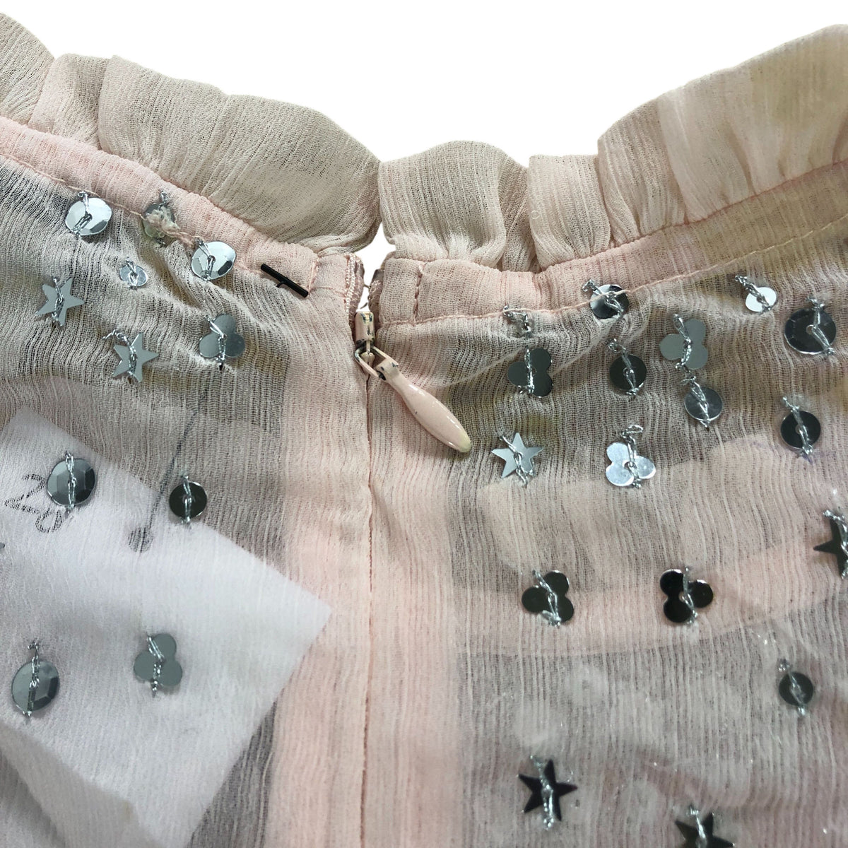 Love & Roses Beaded Dress UK16 Women's Elegant Pale Pink Sparkly Party Dress
