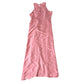 Women's Coral Maxi Dress Keyhole Detail Lightweight Sleeveless Size 12
