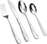 Lesbye Set of 16 Cutlery Set, Stainless Steel Silverware Service for 4 Person