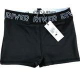 RIVER ISLAND Black Swim Shorts UK5-6 Years Kids Activewear Base Layer Short