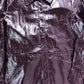 Size 20 Women's Shiny Long Sleeve Burgundy Button Front Shirt