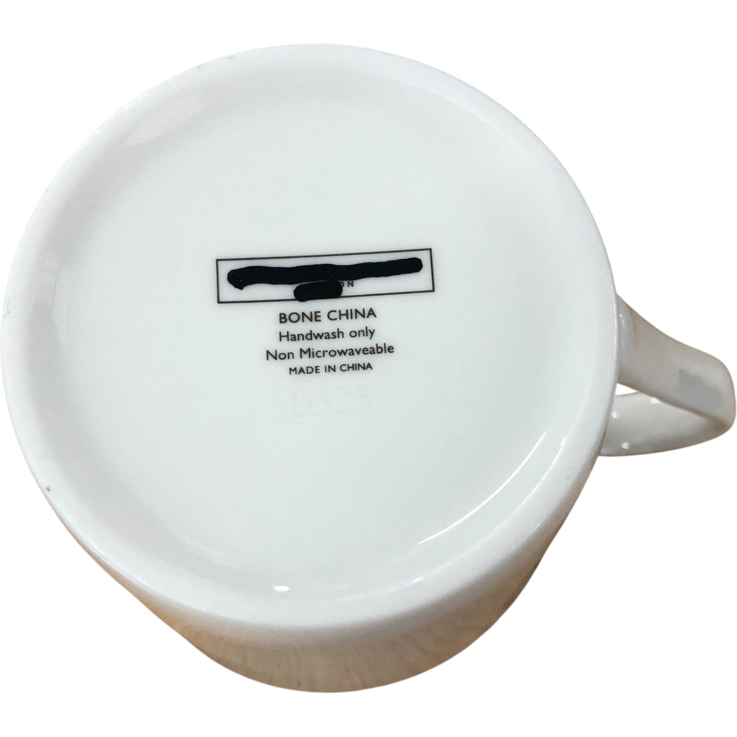 The White Company Bone China Mug Heart Design White