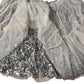 Girls Sequin Layered Skirt Age 12 Years Cream Tulle Glitter Ruffle