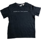 Baker By Ted Baker Boys T-Shirt Size 6 Years Black Cotton Short Sleeve