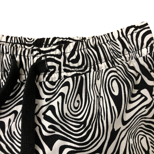 River Island Mini 3-4 Years Boys Black And White Swirl Pattern Shorts