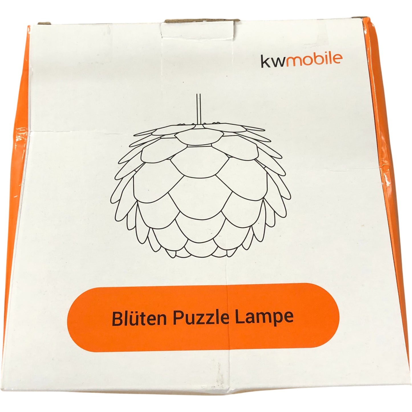 kwmobile Blossom Puzzle Lamp DIY Assembly Light Shade 62 Piece Design