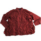 River Island Women's Blouse Size 10 Rust Long Sleeve With Button Details