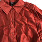 River Island Women's Blouse Size 10 Rust Long Sleeve With Button Details