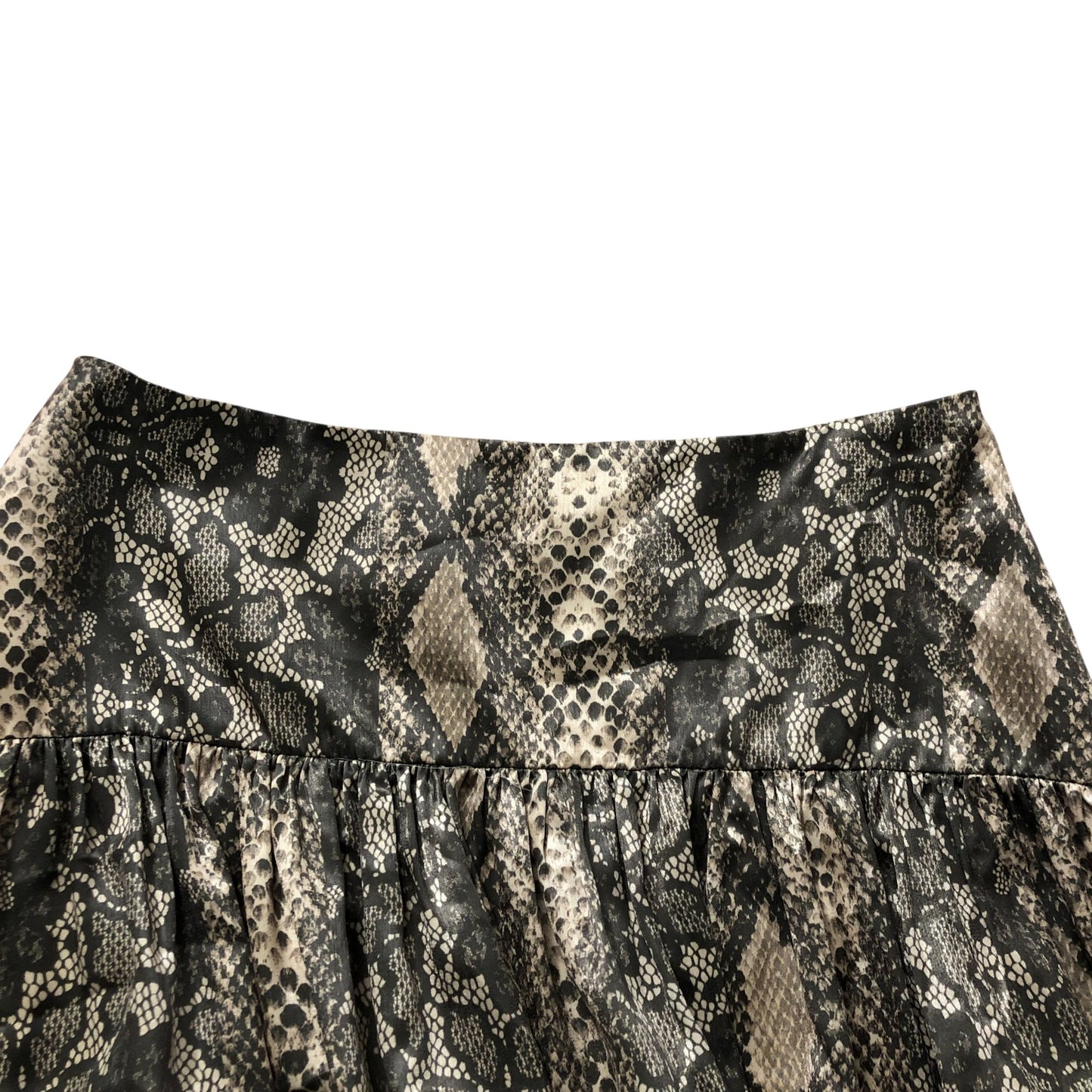 River Island Women's Snake Print Short Bubble Skirt Size 10