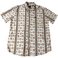 RVCA MIMI Regular Fit Casual Shirt Men's Floral Pattern Short Sleeve M