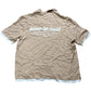 River Island Casual Shirt Size L Men's Short Sleeve Beige Cotton Blend
