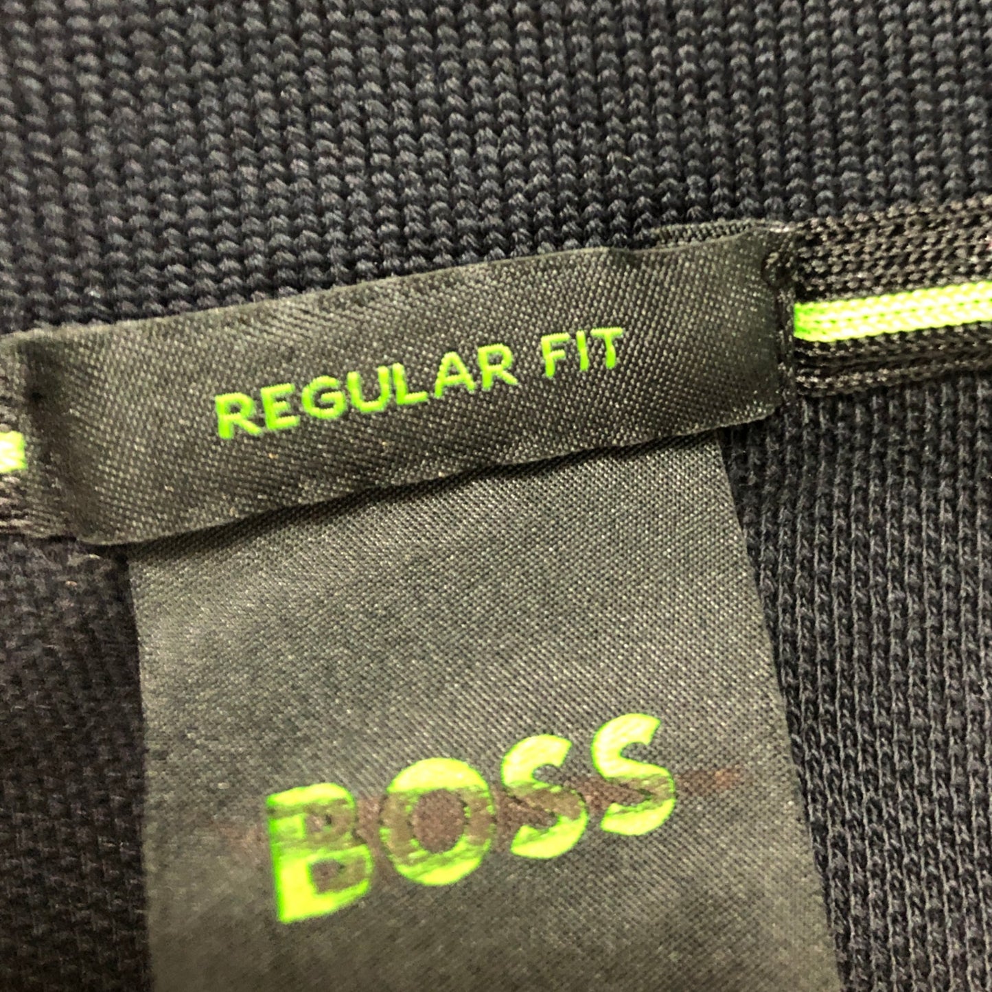 BOSS Regular Fit Polo Shirt 3XL Men's Black With White Stripes Classic Style