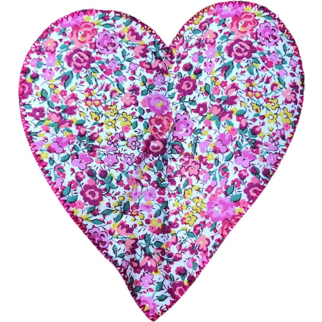Trotters Kid's Sweatshirt Size 4-5 Years Girls Floral Heart Design Pink Cotton
