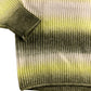 Space Dye Jumper UK8 Women's Green Multi Ribbed Knit Sweater