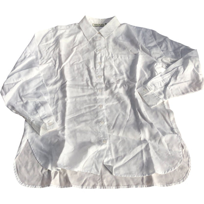 Baukjen Classic White Shirt Women's Long Sleeve Button Front Design