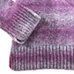 Space Dye Jumper UK20 Women's Purple Knit Sweater