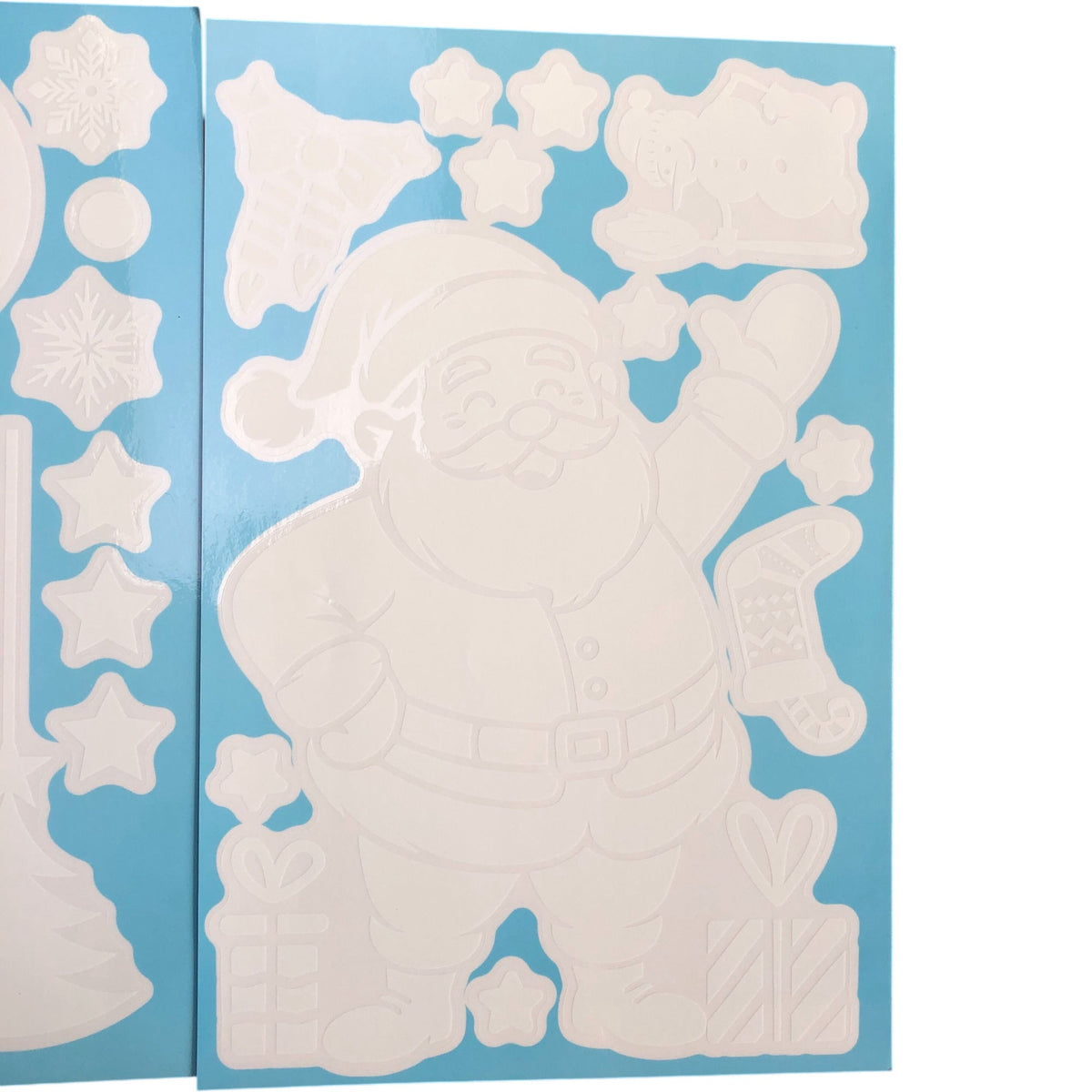 Merry Christmas Window Cling Set S02 Snowflake 9 Sheets
