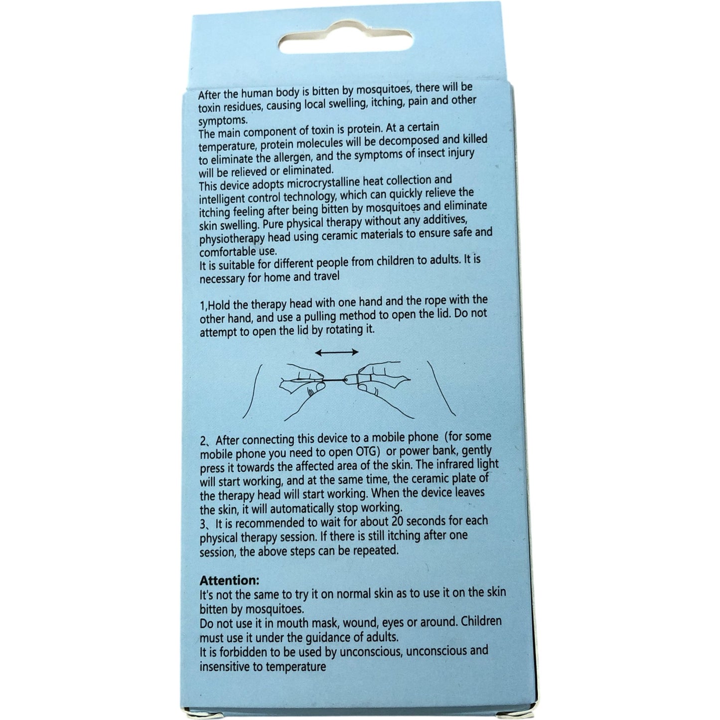 Bite Healer Insect Bite Relief Device Portable For Mosquito Ant Bee Spider