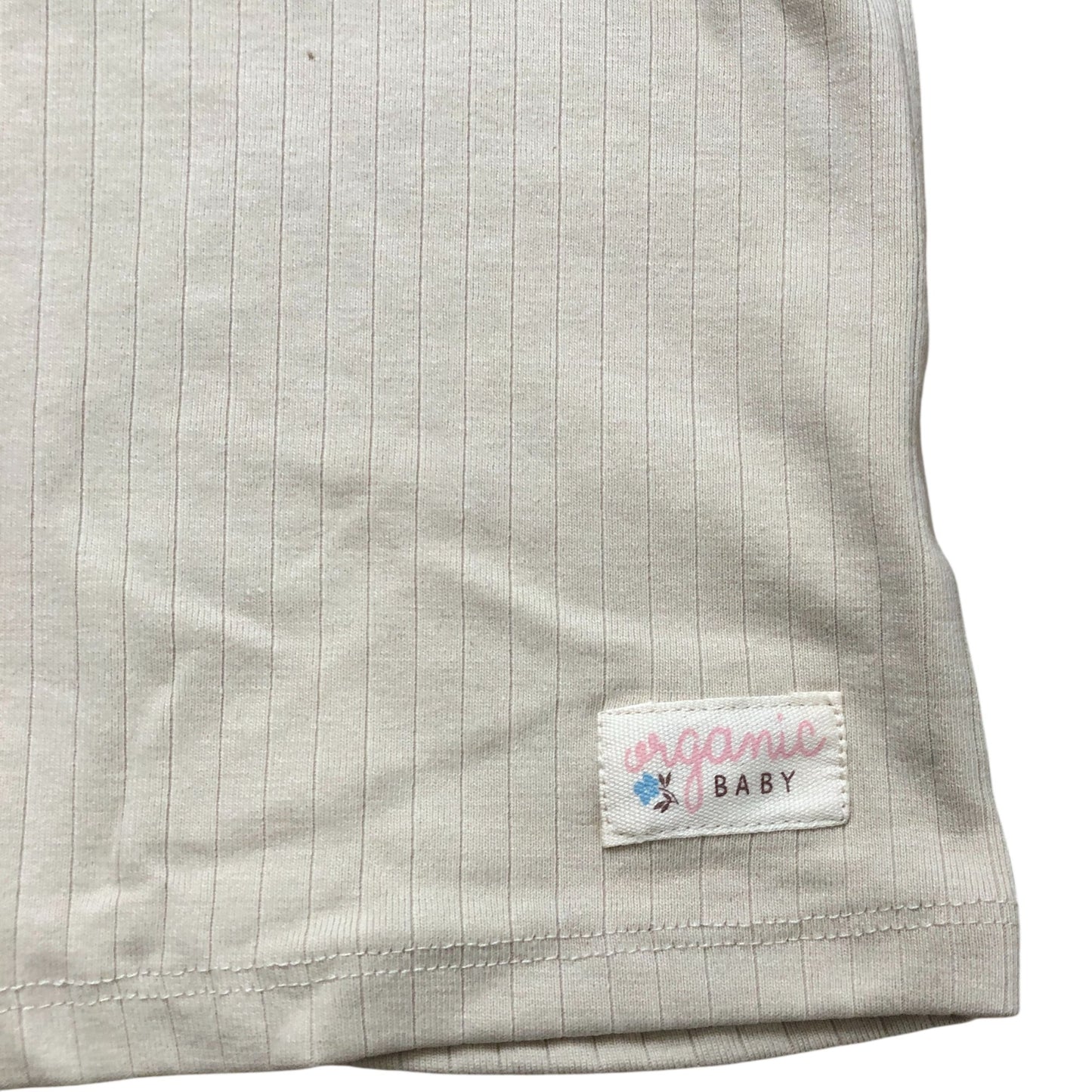 So Cute Organic Baby Top 18-24 Months Cream Long Sleeve Ruffle Detail