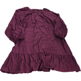 Women's Burgundy Long Sleeve Dress Elasticated Cuffs - Size 18