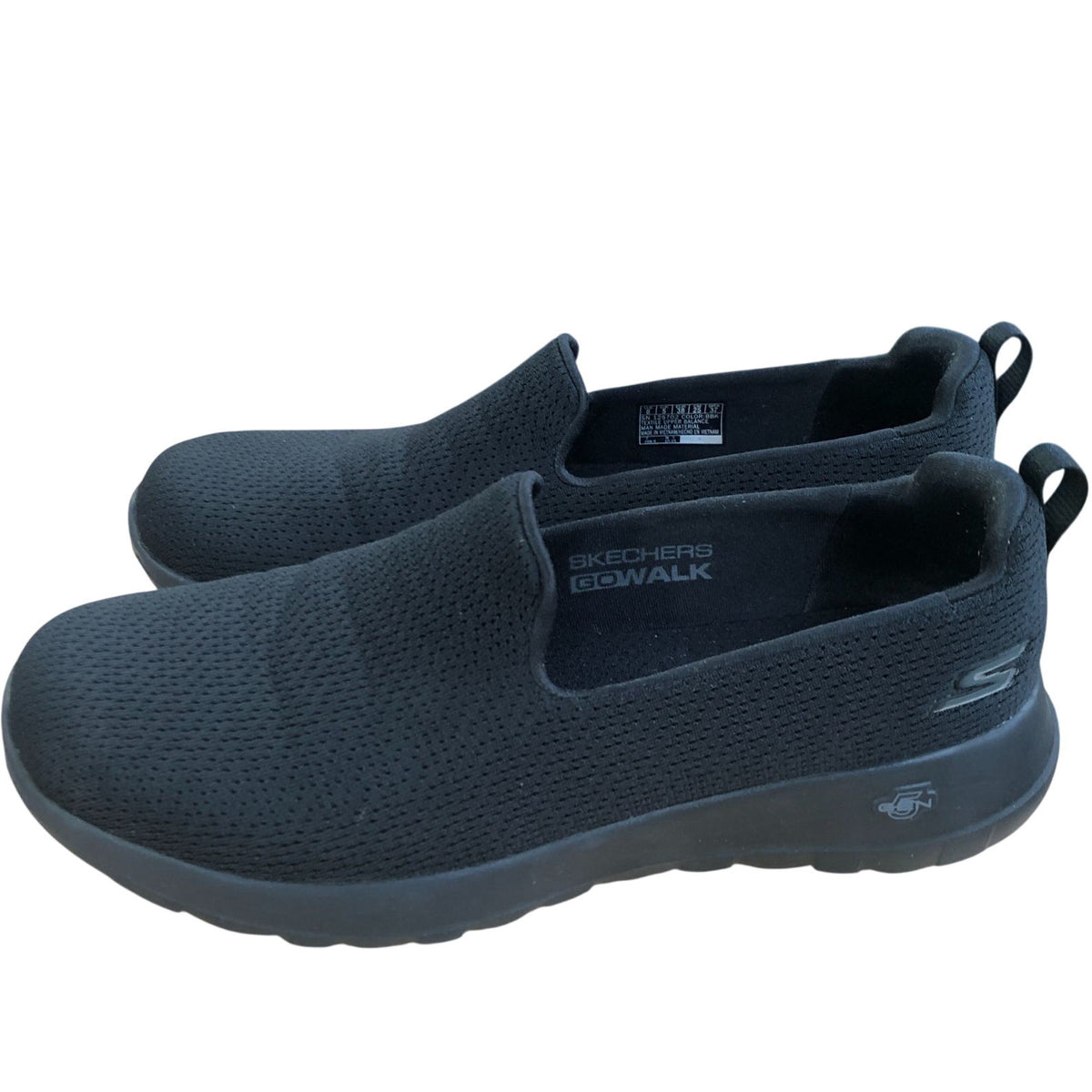 Skechers Go Walk Joy Jaylene Slip On Trainers Black Size 5