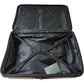 Antler Logo Gloss Stripe Suitcase Hardshell 4 Wheel Spinner Blue 78cm Expandable