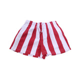 River Island Girls Red White Striped Shorts UK9-10 Years Summer Style