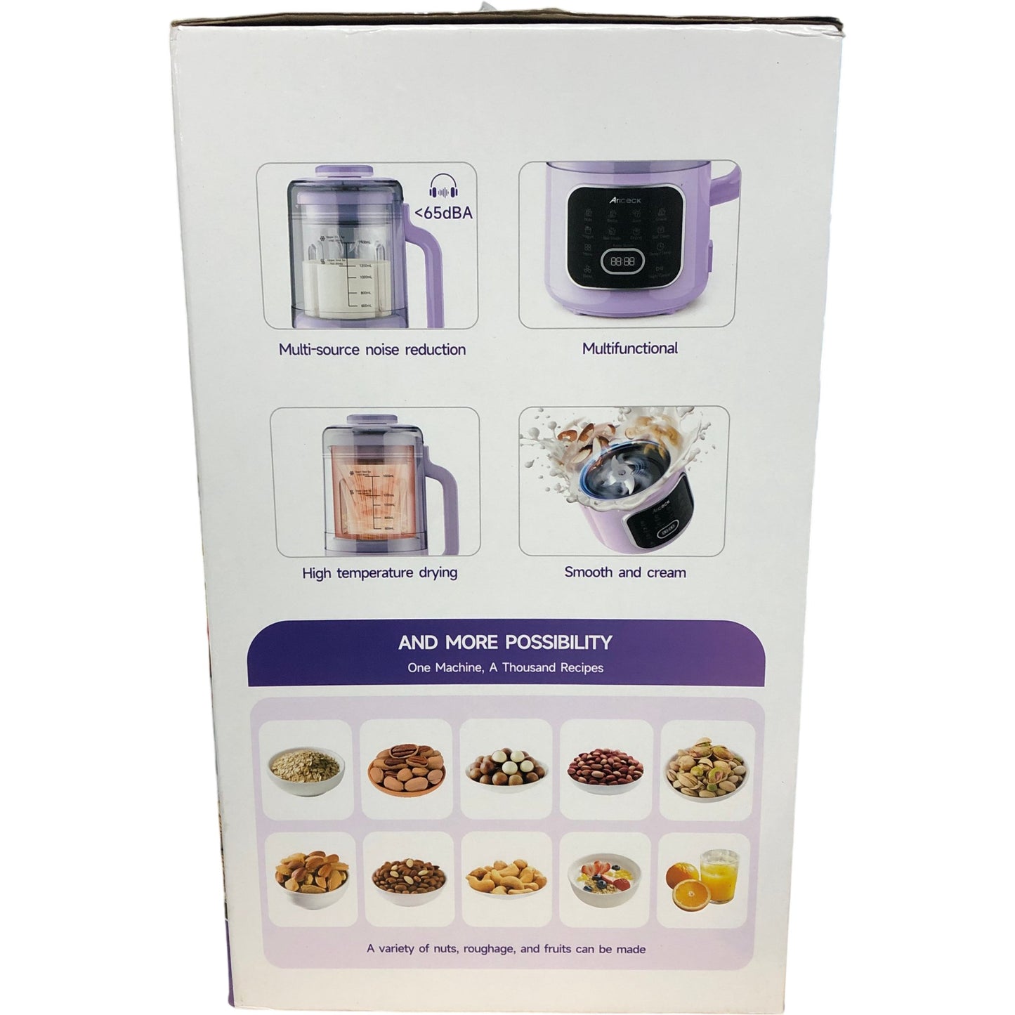 ARICECK N4 Automatic Nut Milk Maker 50oz Multifunctional Food Grade BPA Free