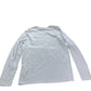 Long Sleeve T-Shirt White 100 Percent Cotton Basic Top Medium