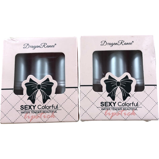 DragonRanee Sexy Colorful Water Tender Beautiful Lipstick 6 Pack