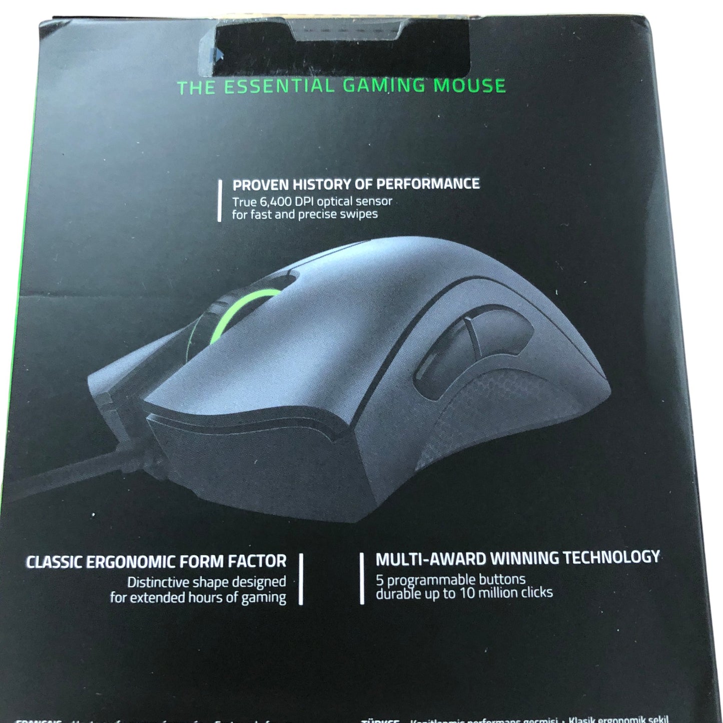 RAZER DeathAdder Essential Ergonomic Wired Gaming Mouse 6400 DPI 5 Programmable