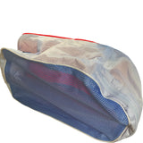 Cosmetic Toiletry Bag Reusable Travel Pouch Zip Closure Waterproof Blue Red