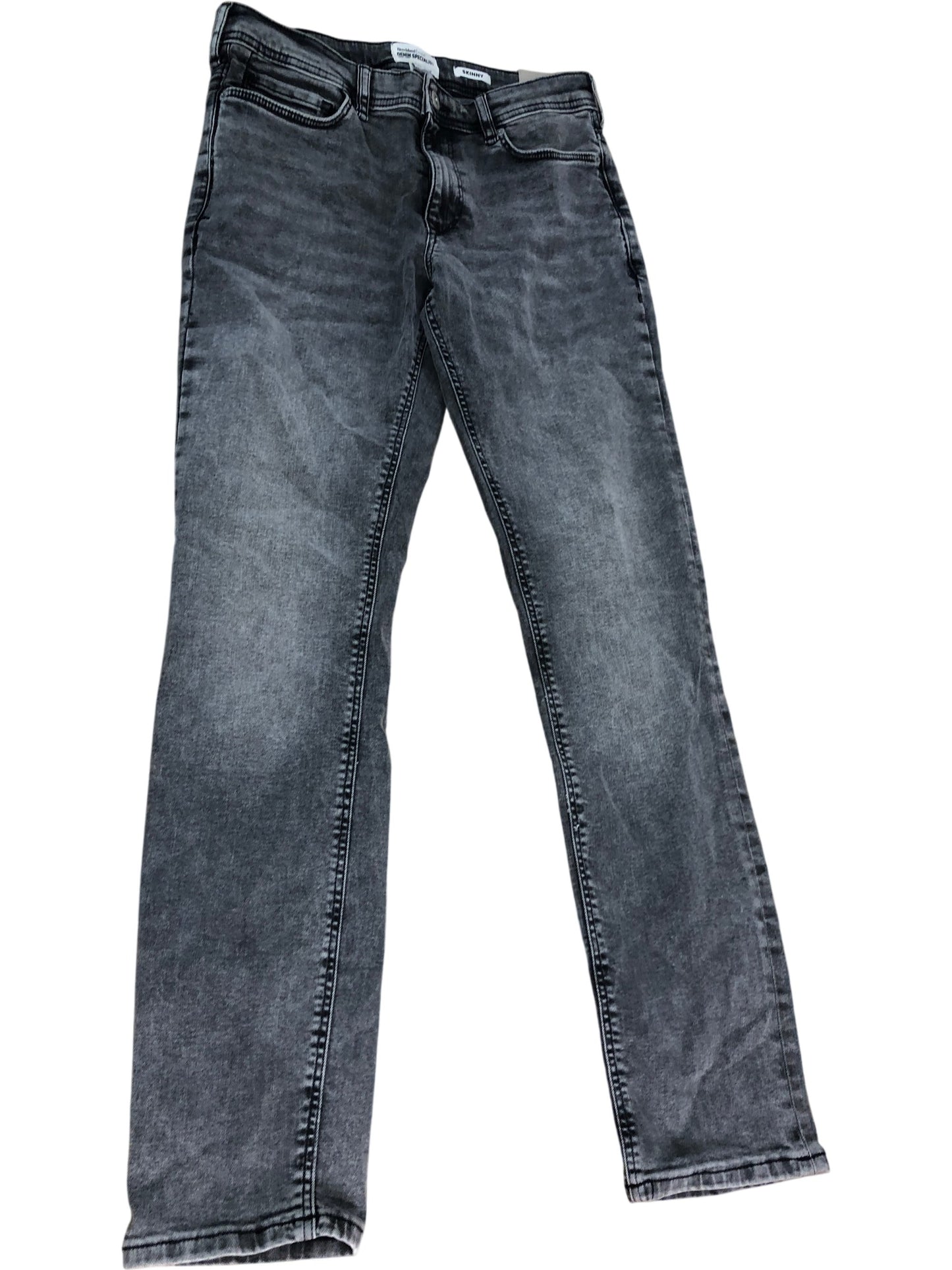 River Island Denim Specialist Skinny Jeans W30 L32 Men's Grey Dark Casual