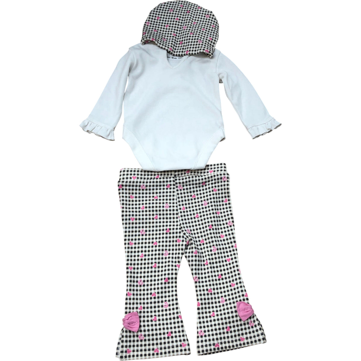 River Island Baby Girls Outfit Set Top Leggings Headband 3 Piece 0-3 Months