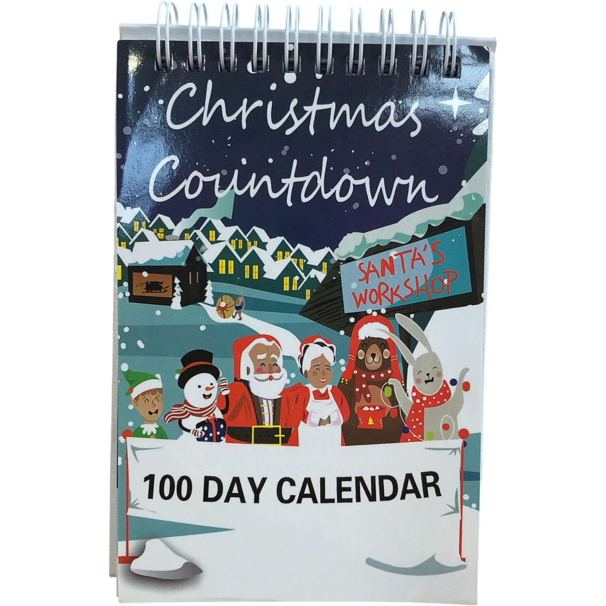 Christmas Countdown 100 Day Calendar Festive Advent Joyful Décor Gift