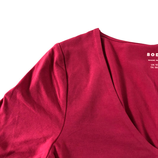 Boden Pink Round Scoop T-Shirt - Size 12