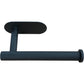 Stick On Black Metal Toilet Roll Holder
