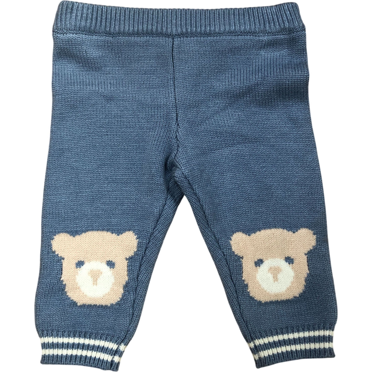 River Island Baby Toddler Knitted Set Bear Pattern Cardigan Pants 0-3 Months
