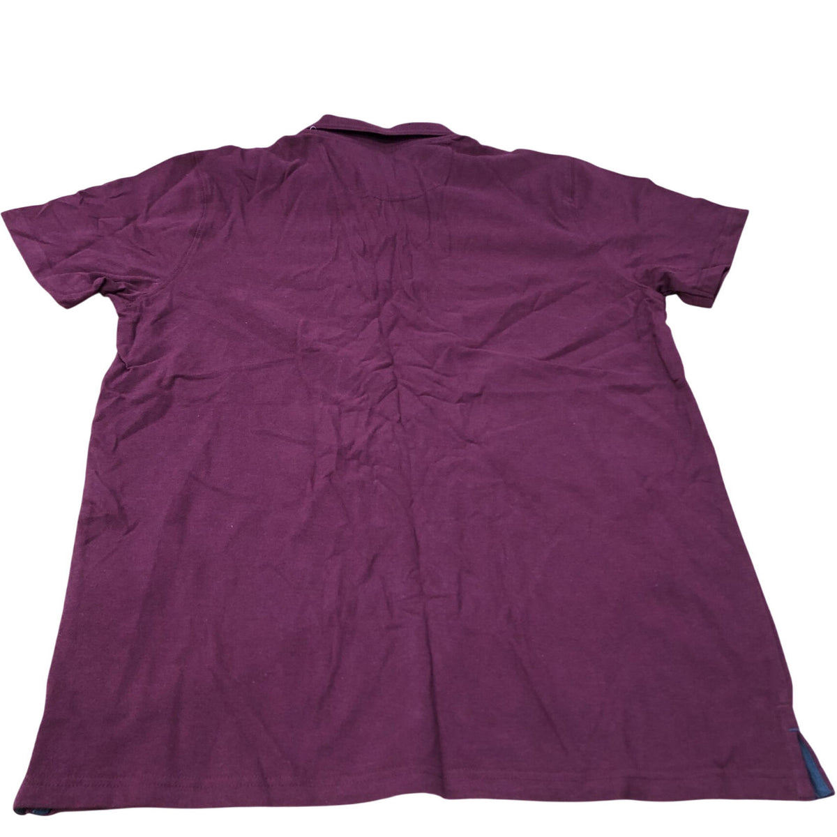 Weird Fish Miles Polo Shirt Tawny Port Men's Short Sleeve Size L Organic Cotton