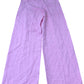 Pink Raine Wide-Leg Trousers With Linen Size 6 Long