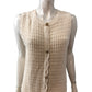 River Island cream Knitted Dress UK16-18 Women's Summer Fit Sleeveless Fashion