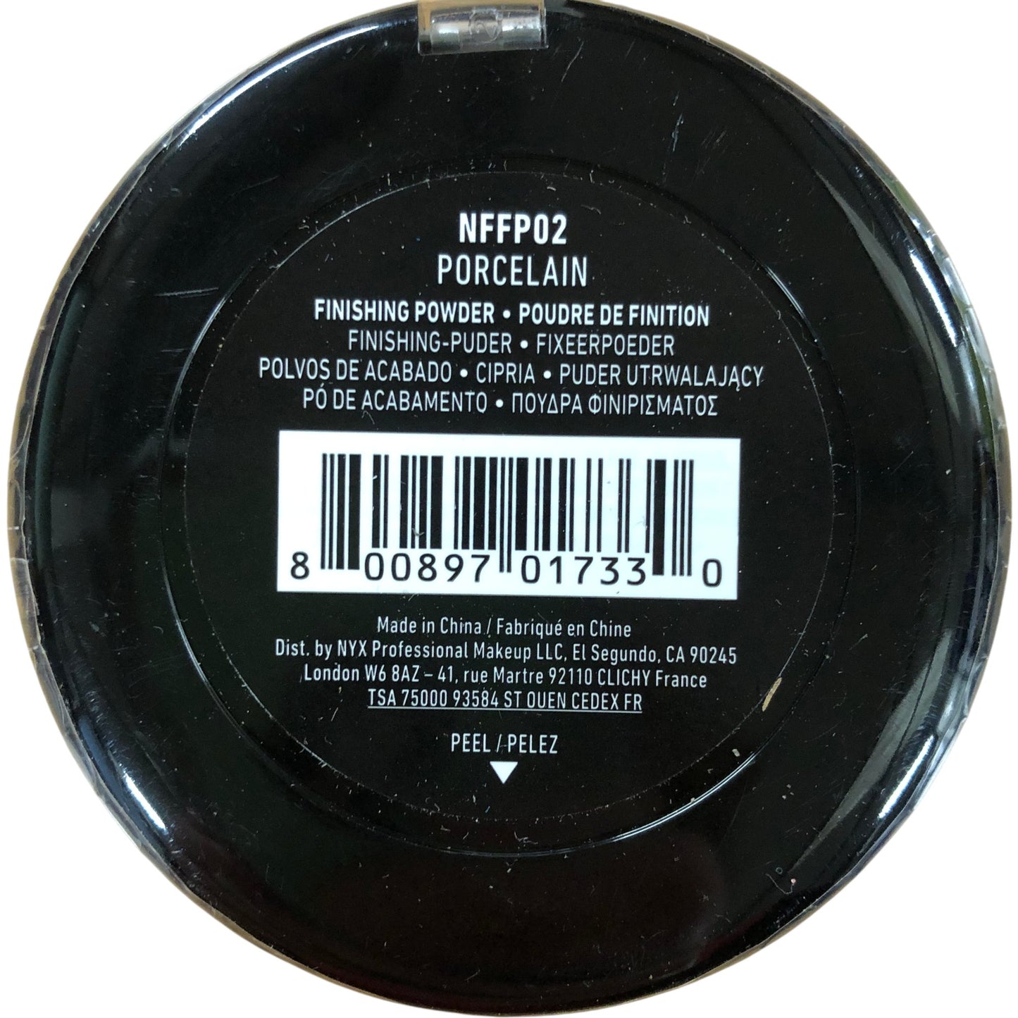 NYX Professional Makeup No Filter Finishing Powder NFFP02 Porcelain 9.6g