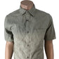 RIVER ISLAND Casual Shirt Size S Men's Short Sleeve Linen Blend Green