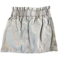 Girls Denim Skirt Size 7-8 Beige Casual Elastic Waist Summer Fashion