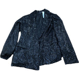 Sequin Blazer Jacket UK10 Women's Black Party Wear Evening Style