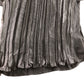 River Island Pleated Blouse Size UK12 Women's Black Sheer Sleeve Pleated Design