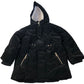 River Island Puffer Jacket Women's Black Heart Quilted Warm Hooded 5-6 Years