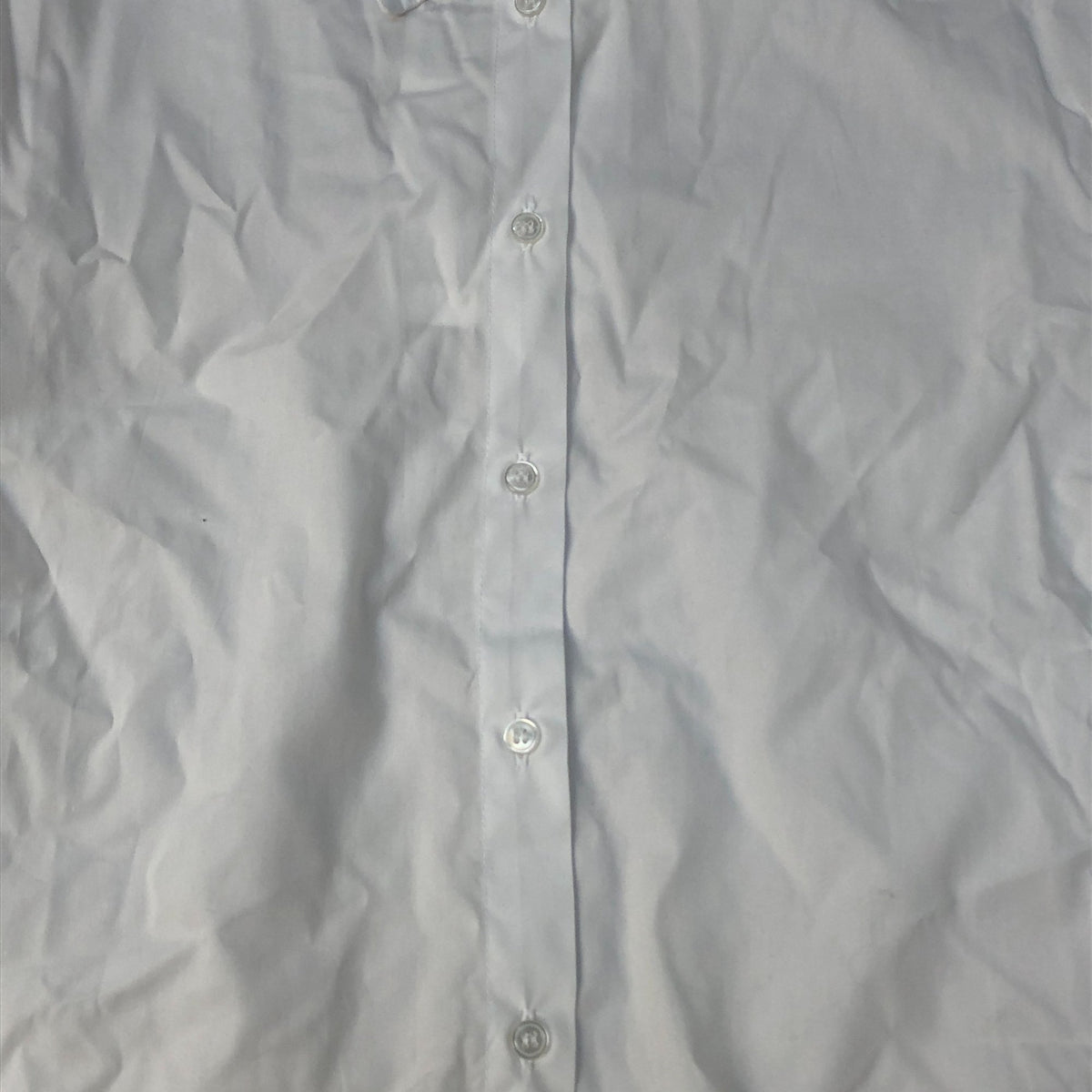 Baukjen Organic Cotton Cropped Shirt Size Women's White Long Sleeve Classic
