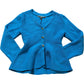 River Island Women's XS Cardigan Blue Knit Long Sleeve Button Front